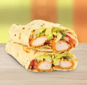 Crispy Chicken Wrap with Cheese